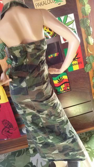 カッコイイ(*^-^)迷彩柄★編上げxホルタージャンプスーツワンピ < 女性ファッション  カッコイイ(*^-^)迷彩柄★編上げxホルタージャンプスーツワンピ < 女性ファッションの