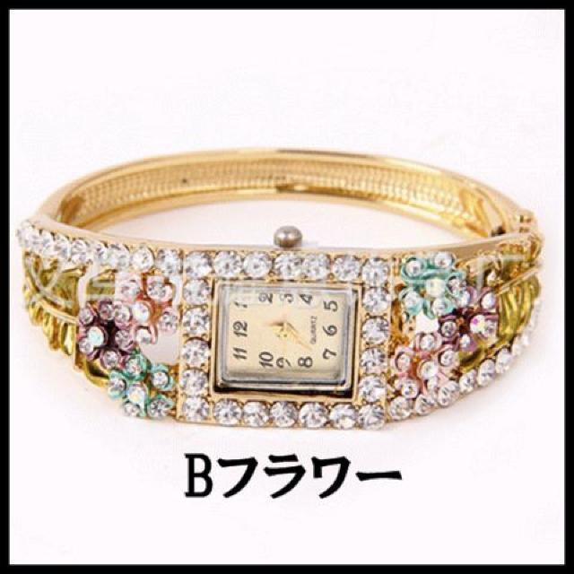 人気★ゴージャス★ジュエリーブレス★ウォッチ★フラワー < 女性アクセサリー/時計  人気★ゴージャス★ジュエリーブレス★ウォッチ★フラワー < 女性アクセサリー/時計の