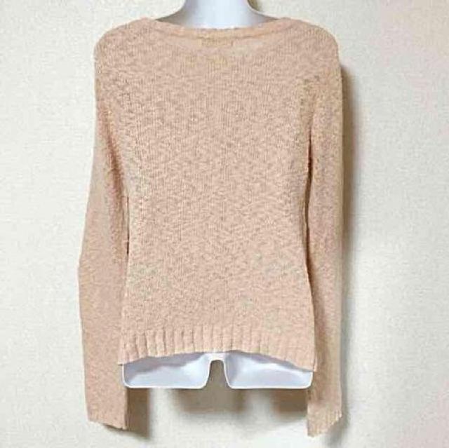 【SABUROKU】ココナッツボタンオレンジベージュカーデ < ブランド  【SABUROKU】ココナッツボタンオレンジベージュカーデ < ブランドの