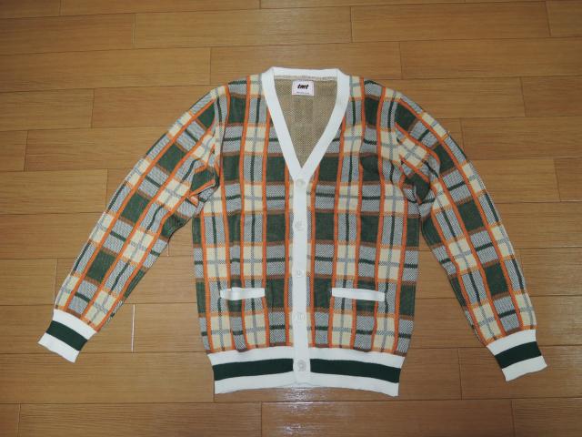 新品TMTチェック柄カーディガンSコットンニットティーエムティー < ブランド  新品TMTチェック柄カーディガンSコットンニットティーエムティー  < ブランドの