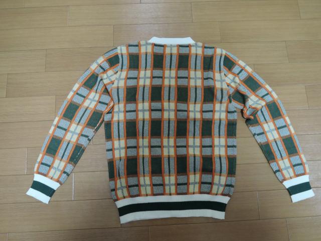 新品TMTチェック柄カーディガンSコットンニットティーエムティー < ブランド  新品TMTチェック柄カーディガンSコットンニットティーエムティー < ブランドの