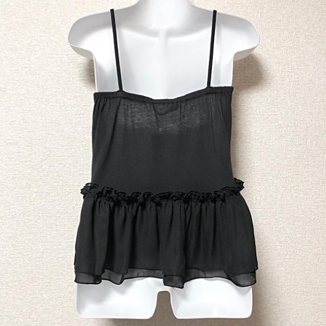 【新品/MAISON GILFY】裾シフォン2段フリル切替キャミ < ブランド  【新品/MAISON GILFY】裾シフォン2段フリル切替キャミ < ブランドの