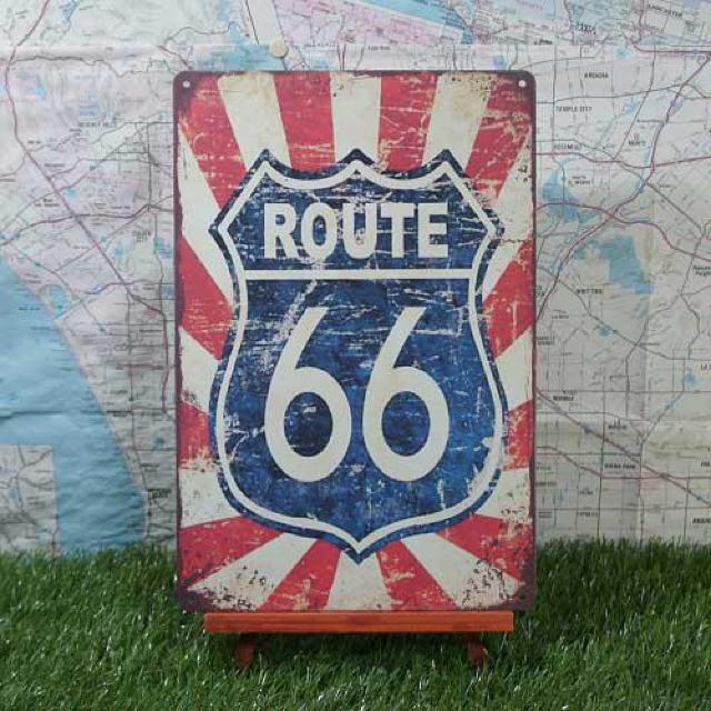 新品【ブリキ看板】ROUTE66/ルート66 America < ホビー  新品【ブリキ看板】ROUTE66/ルート66 America  < ホビーの