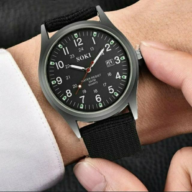 新品 未使用 腕時計 時計 アナログ カレンダー カジュアル 黒  < 男性アクセサリー/時計  新品 未使用 腕時計 時計 アナログ カレンダー カジュアル 黒  < 男性アクセサリー/時計の