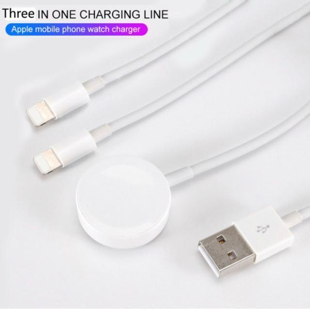 Apple Watch充電器 アップルウォッチ充電ケーブル 3in1 磁気充電 急速 ワイヤレス充電 USBコネクタ 置くだけ充電 < 家電/AV  Apple Watch充電器 アップルウォッチ充電ケーブル 3in1 磁気充電 急速 ワイヤレス充電 USBコネクタ 置くだけ充電 < 家電/AVの