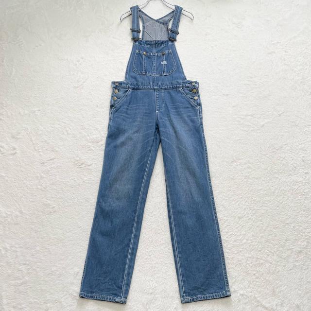 Lee リー デニムサロペット オーバーオール テーパードパンツ カジュアル きれいめ キレカジ ブルー S(1004) < ブランド Lee リー デニムサロペット オーバーオール テーパードパンツ カジュアル きれいめ キレカジ ブルー S(1004) < ブランドの