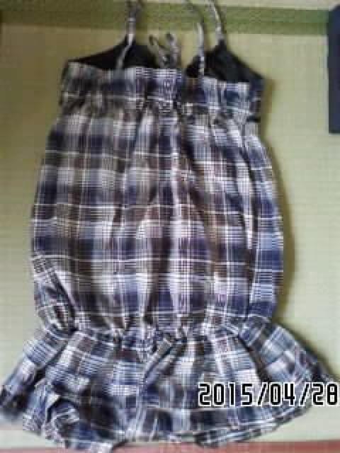 コクーンシルエット裾フリルチェック柄チュニック < ブランド  コクーンシルエット裾フリルチェック柄チュニック < ブランドの