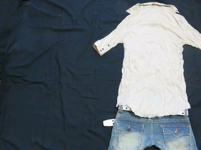 【MIDAS/ミダス】お兄.ロック.ホスト系♪シワ加工 5分袖ミリタリーシャツ ベージュ < ブランド 【MIDAS/ミダス】お兄.ロック.ホスト系♪シワ加工 5分袖ミリタリーシャツ ベージュ < ブランドの