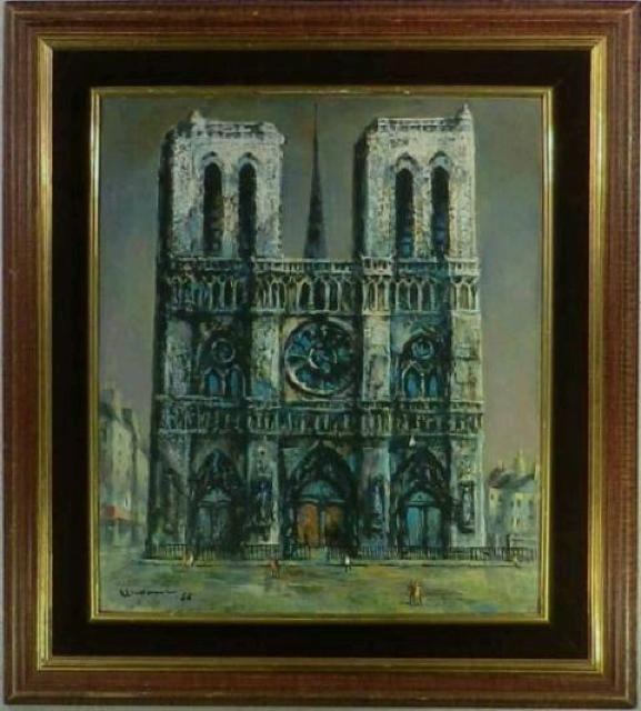 美術館級 絵画 油彩 浦上正則《NOTRE DAME PARIS》巨匠 真作保証 原画 < ホビー  美術館級 絵画 油彩 浦上正則《NOTRE DAME PARIS》巨匠 真作保証 原画  < ホビーの