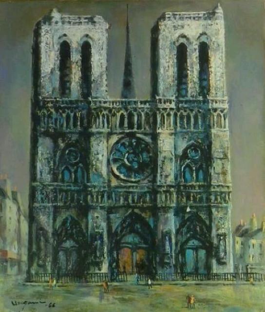 美術館級 絵画 油彩 浦上正則《NOTRE DAME PARIS》巨匠 真作保証 原画 < ホビー  美術館級 絵画 油彩 浦上正則《NOTRE DAME PARIS》巨匠 真作保証 原画 < ホビーの