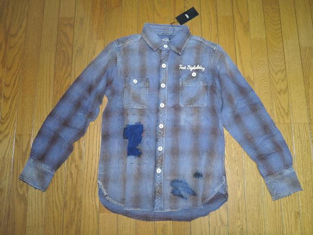 新品 TMT チェック ダメージ加工 ワークシャツ S 長袖 古着加工 ティーエムティー < ブランド 新品 TMT チェック ダメージ加工 ワークシャツ S 長袖 古着加工 ティーエムティー < ブランドの