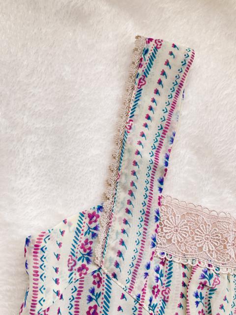 axes femme アクシーズファム 胸元レース レトロ 花柄 キャミワンピ M N2m < ブランド  axes femme アクシーズファム 胸元レース レトロ 花柄 キャミワンピ M N2m < ブランドの