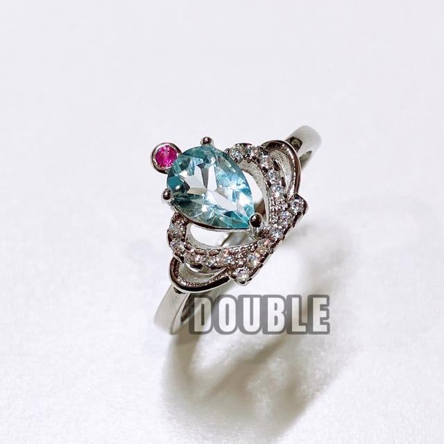 高品質 0.8ct 宝石 ブルートパーズ リング < 女性アクセサリー/時計  高品質 0.8ct 宝石 ブルートパーズ リング  < 女性アクセサリー/時計の
