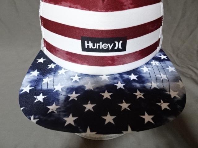 USA購入 ハーレー【Hurley】アメリカ星条旗デザイン メッシュキャップ < 男性ファッション  USA購入 ハーレー【Hurley】アメリカ星条旗デザイン メッシュキャップ  < 男性ファッションの