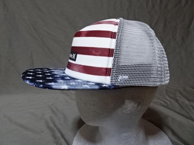 USA購入 ハーレー【Hurley】アメリカ星条旗デザイン メッシュキャップ < 男性ファッション  USA購入 ハーレー【Hurley】アメリカ星条旗デザイン メッシュキャップ < 男性ファッションの