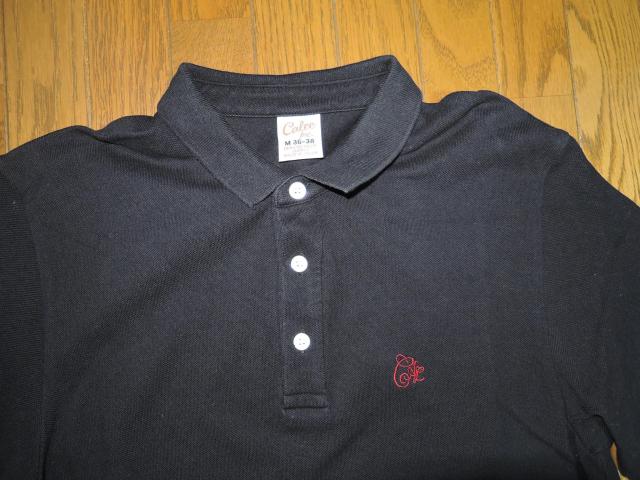 CALEE キャリー 鹿の子 ポロシャツ M 黒 胸ロゴ LOGO 刺繍 ステッチ < ブランド CALEE キャリー 鹿の子 ポロシャツ M 黒 胸ロゴ LOGO 刺繍 ステッチ < ブランドの