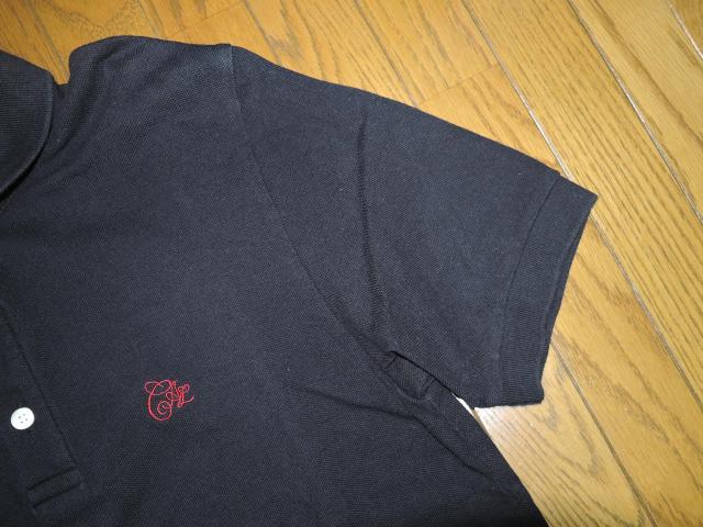 CALEE キャリー 鹿の子 ポロシャツ M 黒 胸ロゴ LOGO 刺繍 ステッチ < ブランド CALEE キャリー 鹿の子 ポロシャツ M 黒 胸ロゴ LOGO 刺繍 ステッチ < ブランドの