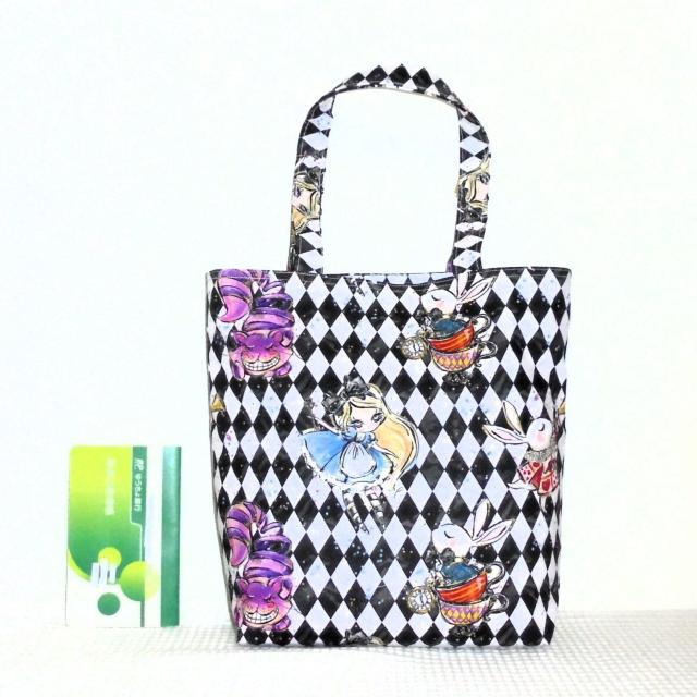 ◆くったりタイプ◆スクエアベーシックトートバッグ◆不思議の国のアリス◆外ポケA < 女性ファッション  ◆くったりタイプ◆スクエアベーシックトートバッグ◆不思議の国のアリス◆外ポケA < 女性ファッションの