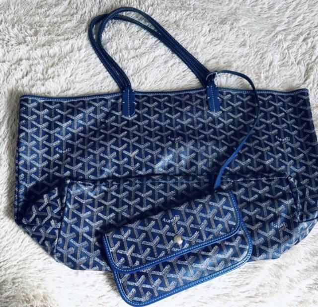 �S���[�� GOYARD �T�����CGM �g�[�g�o�b�O �|�[�`2�_ �l�C�r�[  �� �u�����h�� 