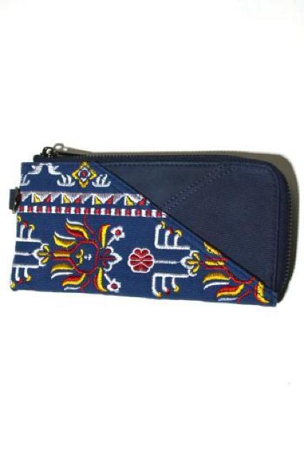 新品 チャイハネ キリーノウォレット 長財布 ネイビー L字ファスナー ハーフジップ ロングウォレット 札入れ 小銭入れ 未使用 < ブランド 新品 チャイハネ キリーノウォレット 長財布 ネイビー L字ファスナー ハーフジップ ロングウォレット 札入れ 小銭入れ 未使用 < ブランドの