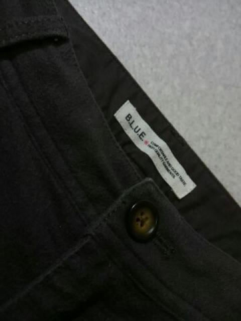 *B.L.U.E.* キモウコットン ハーフパンツ L チャコール < ブランド *B.L.U.E.* キモウコットン ハーフパンツ L チャコール < ブランドの