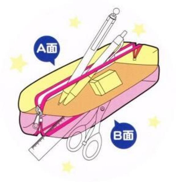 【ぐでたま】可愛い♪筆記具.コスメ.小物入れに 2ルームペンケースポーチ < インテリア/ライフ  【ぐでたま】可愛い♪筆記具.コスメ.小物入れに 2ルームペンケースポーチ < インテリア/ライフの