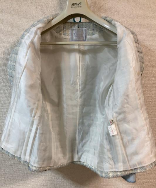 特価★COUTURIERE Miya ツイードノーカラージャケットライトブルー大活躍上品通勤時間発表会パーティーオフィス会社 < 女性ファッション  特価★COUTURIERE Miya ツイードノーカラージャケットライトブルー大活躍上品通勤時間発表会パーティーオフィス会社 < 女性ファッションの