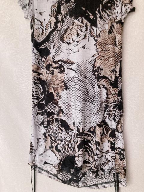 NERO モザイク 総柄 ドレープ 裾アレンジ ワンピース 38(M) モダン N2m < 女性ファッション  NERO モザイク 総柄 ドレープ 裾アレンジ ワンピース 38(M) モダン N2m < 女性ファッションの