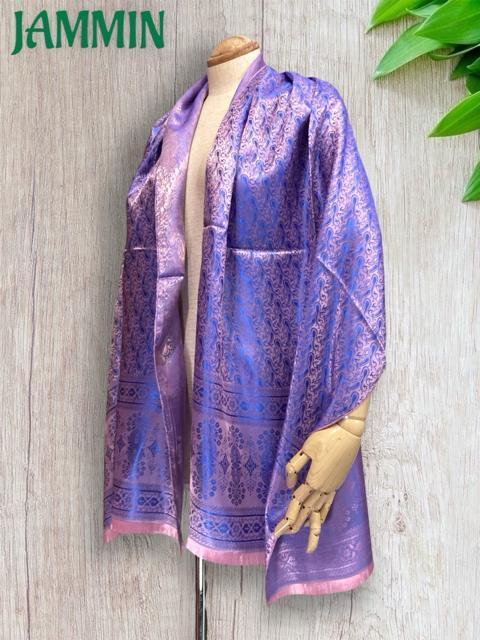 ペーズリー植物柄ストール ストール シルクストール アジアン エスニック 衣装 < 女性ファッション  ペーズリー植物柄ストール ストール シルクストール アジアン エスニック 衣装 < 女性ファッションの