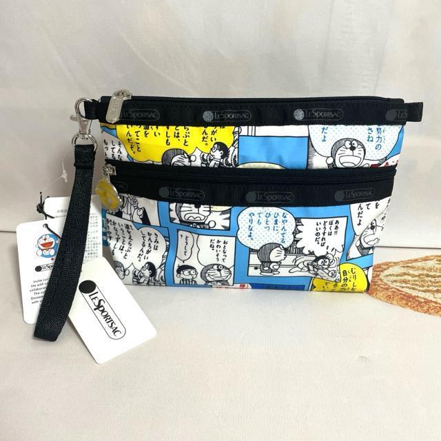 ★新品★LeSportsac レスポートサック ドラえもん50周年  化粧ポーチ  2つ収納 ポーチ 7105 送料無料 < 女性ファッション  ★新品★LeSportsac レスポートサック ドラえもん50周年  化粧ポーチ  2つ収納 ポーチ 7105 送料無料  < 女性ファッションの