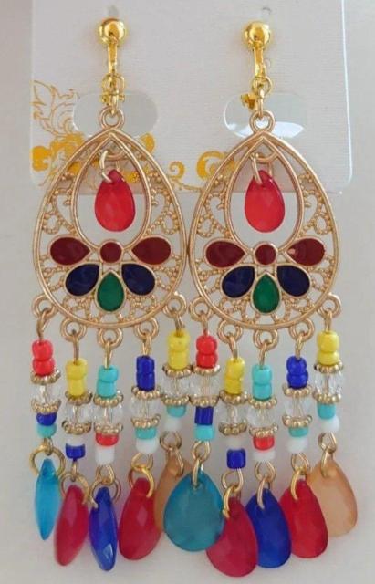 カラフルかわいいボヘミアンイヤリング・ピアス☆ ピアスアジアン    イヤリングアジアン   ウエスタンピアス  ヒッピー   < 女性アクセサリー/時計  カラフルかわいいボヘミアンイヤリング・ピアス☆ ピアスアジアン    イヤリングアジアン   ウエスタンピアス  ヒッピー    < 女性アクセサリー/時計の