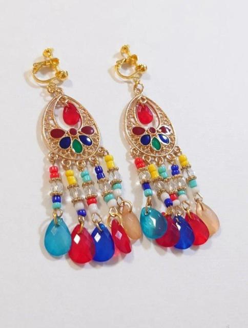 カラフルかわいいボヘミアンイヤリング・ピアス☆ ピアスアジアン    イヤリングアジアン   ウエスタンピアス  ヒッピー   < 女性アクセサリー/時計  カラフルかわいいボヘミアンイヤリング・ピアス☆ ピアスアジアン    イヤリングアジアン   ウエスタンピアス  ヒッピー   < 女性アクセサリー/時計の