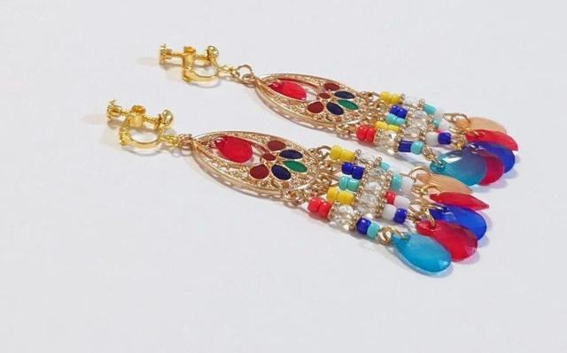 カラフルかわいいボヘミアンイヤリング・ピアス☆ ピアスアジアン    イヤリングアジアン   ウエスタンピアス  ヒッピー   < 女性アクセサリー/時計  カラフルかわいいボヘミアンイヤリング・ピアス☆ ピアスアジアン    イヤリングアジアン   ウエスタンピアス  ヒッピー   < 女性アクセサリー/時計の