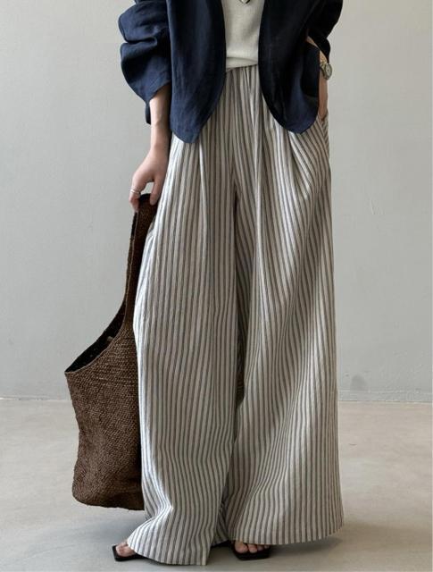 ���C�h�p���c�@�X�g���C�v���@�E�G�X�g�S���@�K�E�`���p���c  �傫���T�C�Y �� �����t�@�b�V������ 