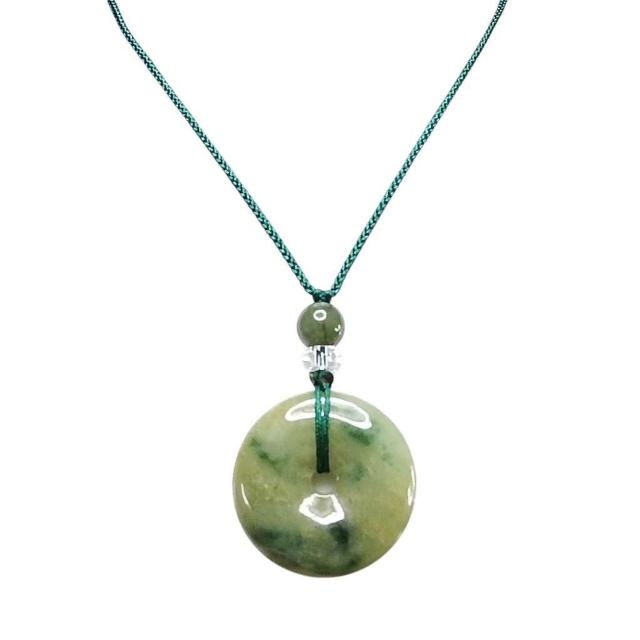 レア色緑入り濃い目ひすい本翡翠丸平安扣天然石紐ネックレス御守五徳 < 女性アクセサリー/時計 レア色緑入り濃い目ひすい本翡翠丸平安扣天然石紐ネックレス御守五徳 < 女性アクセサリー/時計の