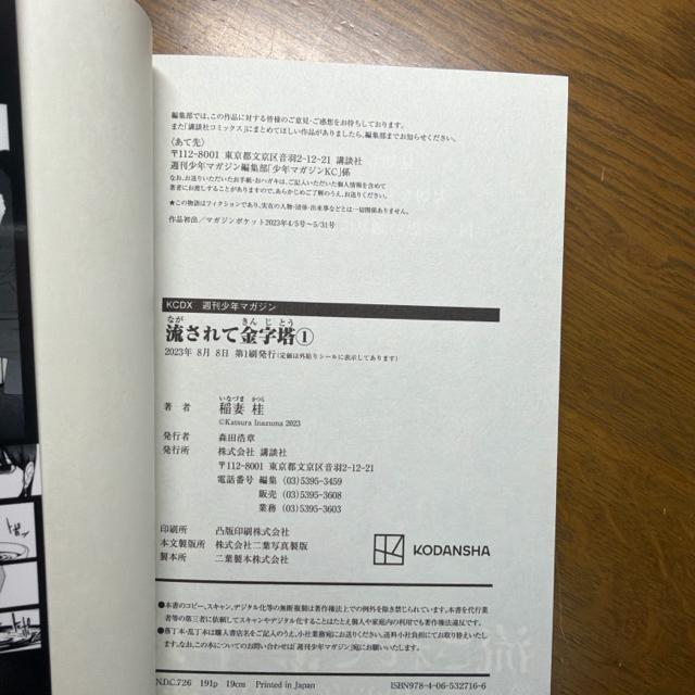 流されて金字塔 1巻 稲妻桂 (KCデラックス) < アニメ/コミック/キャラクター 流されて金字塔 1巻 稲妻桂 (KCデラックス) < アニメ/コミック/キャラクターの