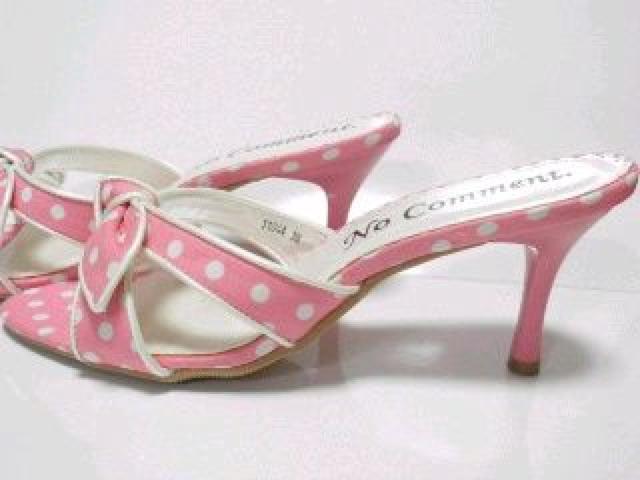 夏大活躍!美脚♪リボン付 マリンテイスト 水玉ドット柄ミュール ピンク < 女性ファッション 夏大活躍!美脚♪リボン付 マリンテイスト 水玉ドット柄ミュール ピンク < 女性ファッションの