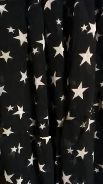 3*新品*星柄シフォンワンピース < 女性ファッション  3*新品*星柄シフォンワンピース < 女性ファッションの