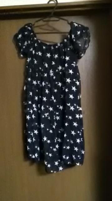 3*新品*星柄シフォンワンピース < 女性ファッション  3*新品*星柄シフォンワンピース < 女性ファッションの