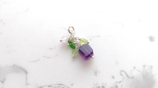 *アメジストのチャーム*silver 20041 < 女性ファッション  *アメジストのチャーム*silver 20041  < 女性ファッションの