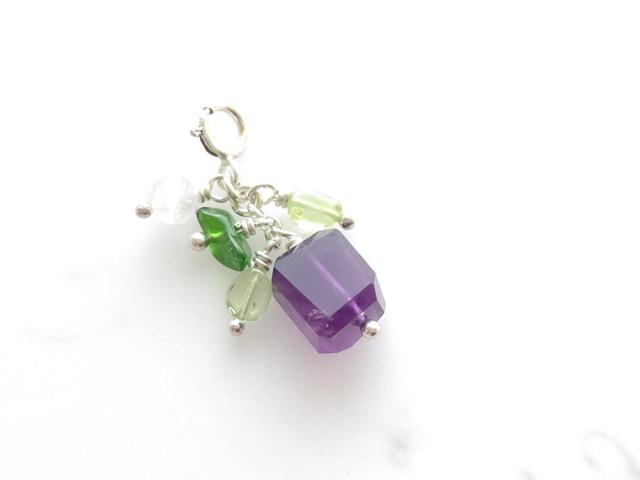 *アメジストのチャーム*silver 20041 < 女性ファッション  *アメジストのチャーム*silver 20041 < 女性ファッションの