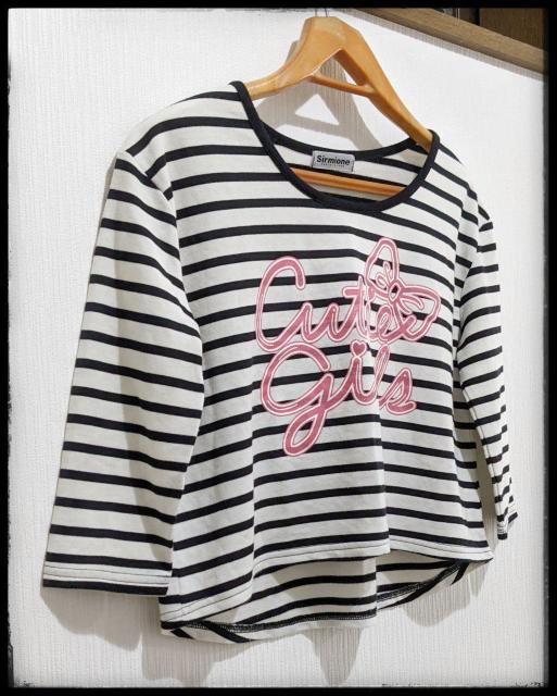 ★Sirmione★しまむら★七分丈Tシャツ★半袖★長T★160サイズ★部屋着★まとめ買い歓迎★ < ブランド  ★Sirmione★しまむら★七分丈Tシャツ★半袖★長T★160サイズ★部屋着★まとめ買い歓迎★ < ブランドの