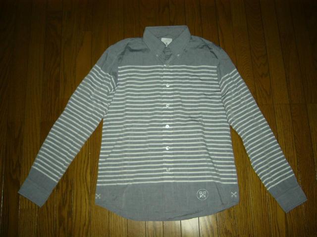 uniform experiment ボーダーシャツ 1 灰白系 長袖 薄手 ユニフォームエクスペリメント SOPHNET. < ブランド  uniform experiment ボーダーシャツ 1 灰白系 長袖 薄手 ユニフォームエクスペリメント SOPHNET.  < ブランドの