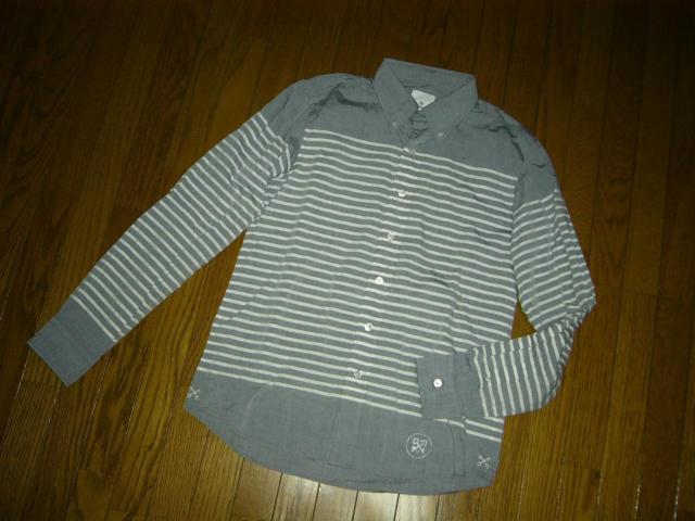 uniform experiment ボーダーシャツ 1 灰白系 長袖 薄手 ユニフォームエクスペリメント SOPHNET. < ブランド  uniform experiment ボーダーシャツ 1 灰白系 長袖 薄手 ユニフォームエクスペリメント SOPHNET. < ブランドの