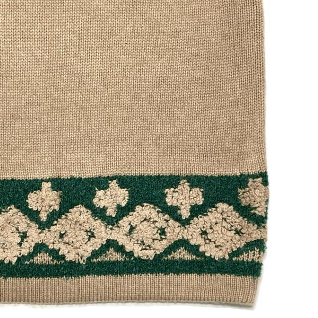 派手柄セーター◎ゆったり厚手ニット◎ベージュグリーン(L)新品 < ブランド 派手柄セーター◎ゆったり厚手ニット◎ベージュグリーン(L)新品 < ブランドの