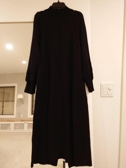 黒ニットロングワンピース 長畑 Мサイズ < 女性ファッション  黒ニットロングワンピース 長畑 Мサイズ  < 女性ファッションの