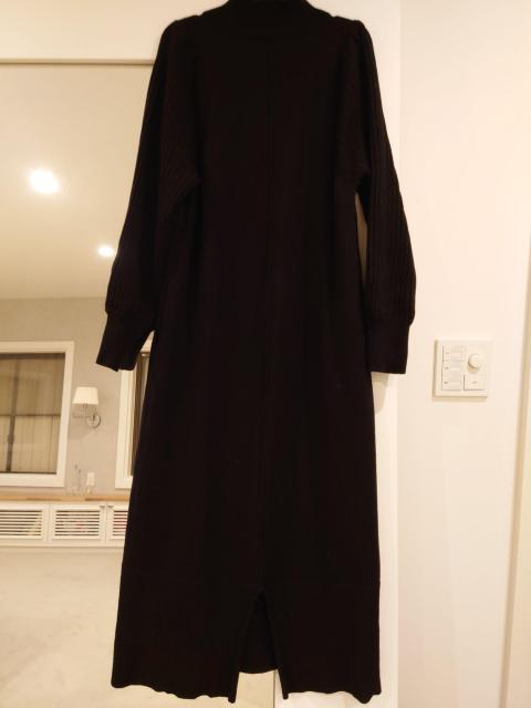 黒ニットロングワンピース 長畑 Мサイズ < 女性ファッション  黒ニットロングワンピース 長畑 Мサイズ < 女性ファッションの