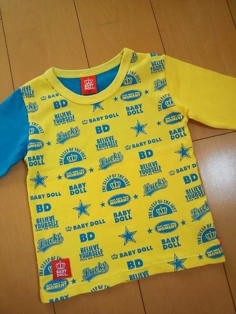 中古七分袖ロンT100黄ベビードールBABYDOOLベビド < ブランド  中古七分袖ロンT100黄ベビードールBABYDOOLベビド < ブランドの