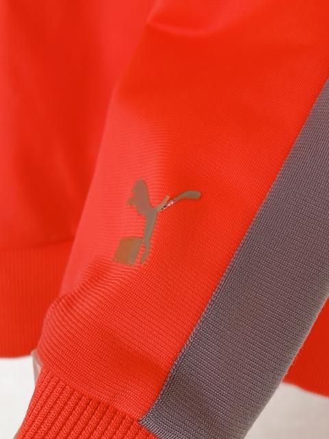 PUMA プーマ フード付 ジャージ パーカー 斜め ジップアップ M 2way N2m < ブランド PUMA プーマ フード付 ジャージ パーカー 斜め ジップアップ M 2way N2m < ブランドの