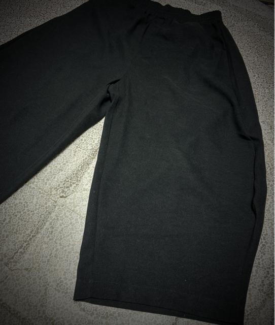 ワイドパンツ 九分丈 ガウチョパンツ ブラック 大きいサイズ < 女性ファッション ワイドパンツ 九分丈 ガウチョパンツ ブラック 大きいサイズ < 女性ファッションの